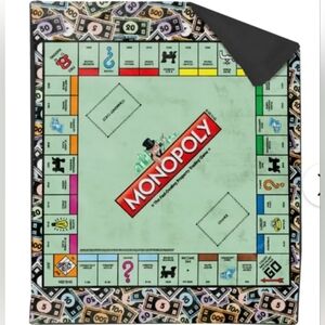Monopoly Board Fleece Blanket